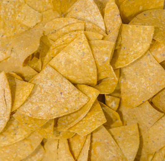 Tortiyas Organic Beef Tallow Chips Bag. Ingredients on the bag say organic corn, grass feed beef tallow, and celtic salt.
